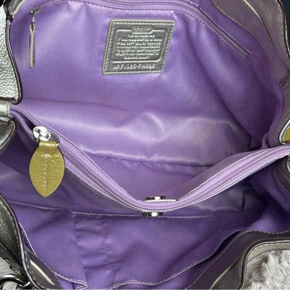 Coach Penelope 2010 Shimmering Silver Shoulder Bag - Picture 8 of 9